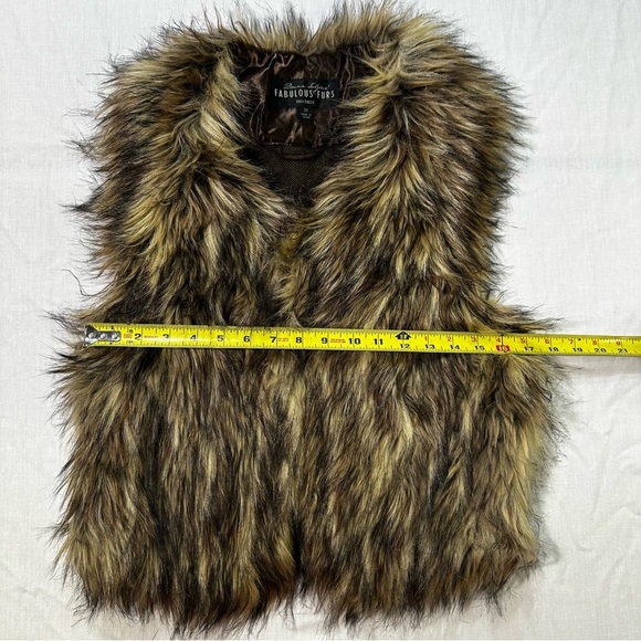 Donna Slayers Fabulous Furs Brown Faux Fur Vest - medium​ - Picture 4 of 8